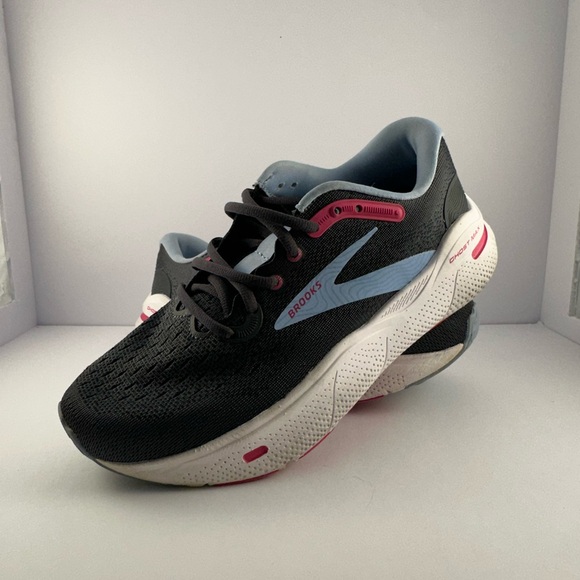 Brooks Ghost Max Women’s Running Shoes Size 7 Gray Blue Pink Cushioned Support - Picture 1 of 9